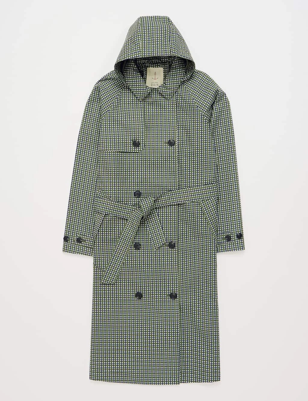 Pure Cotton Belted Hooded Longline Trench Coat 6 Pure Cotton Belted Hooded Longline Trench Coat - Image 6