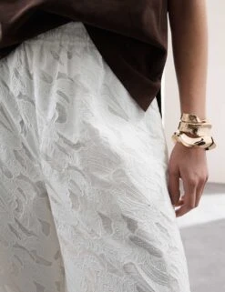 Pure Cotton Broderie Detail Wide Leg Culottes -Marksandspencer Sale Store pure cotton broderie detail wide leg culottes 13