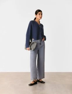 Whistles Pure Cotton Button Front Cropped Cardigan 30 Whistles Pure Cotton Button Front Cropped Cardigan -Marksandspencer Sale Store pure cotton button front cropped cardigan 14