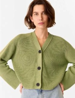 Whistles Pure Cotton Button Front Cropped Cardigan 20 Whistles Pure Cotton Button Front Cropped Cardigan -Marksandspencer Sale Store pure cotton button front cropped cardigan 4