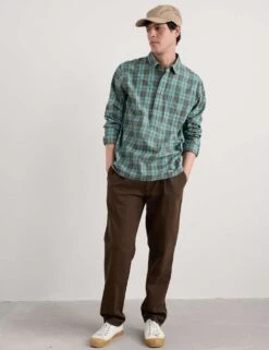 Pure Cotton Checked Flannel Shirt 12 Pure Cotton Checked Flannel Shirt -Marksandspencer Sale Store pure cotton checked flannel shirt 4