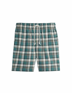 Pure Cotton Checked Loungewear Shorts 15 Pure Cotton Checked Loungewear Shorts -Marksandspencer Sale Store pure cotton checked loungewear shorts