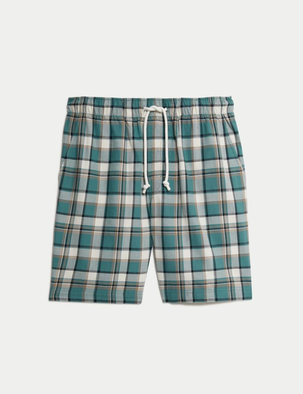 Pure Cotton Checked Loungewear Shorts 6 Pure Cotton Checked Loungewear Shorts - Image 6