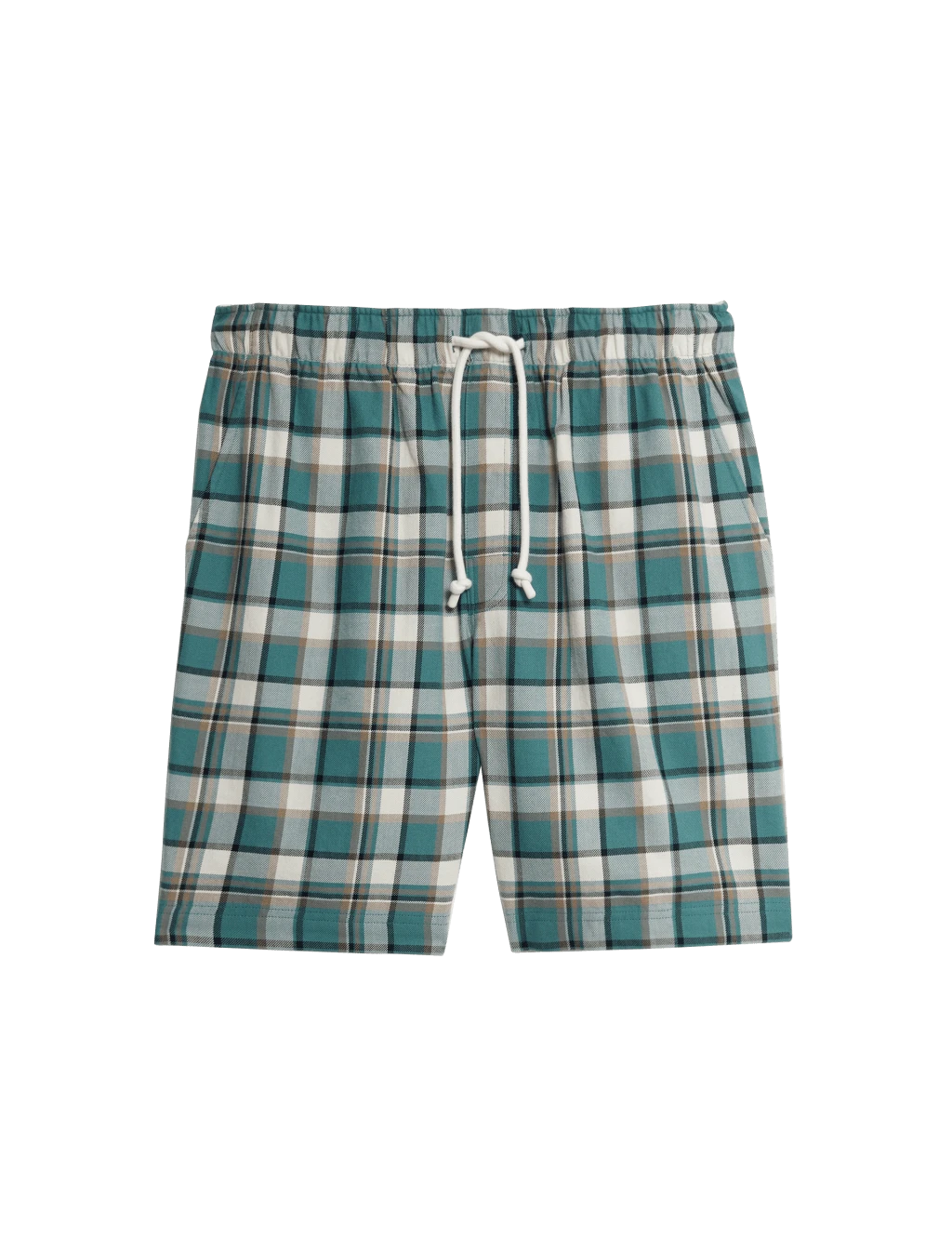Pure Cotton Checked Loungewear Shorts 7 Pure Cotton Checked Loungewear Shorts - Image 7