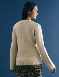 Pure Cotton Crew Neck Fitted Cardigan -Marksandspencer Sale Store pure cotton crew neck fitted cardigan 8