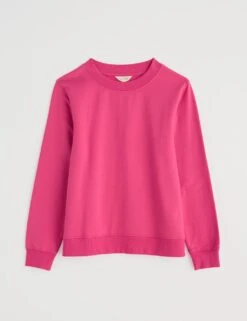 Pure Cotton Crew Neck Long Sleeve Sweatshirt -Marksandspencer Sale Store pure cotton crew neck long sleeve sweatshirt 6