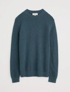 Pure Cotton Crew Neck Textured Jumper -Marksandspencer Sale Store pure cotton crew neck textured jumper 4