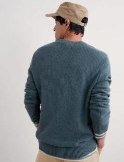 Pure Cotton Crew Neck Textured Jumper -Marksandspencer Sale Store pure cotton crew neck textured jumper 6