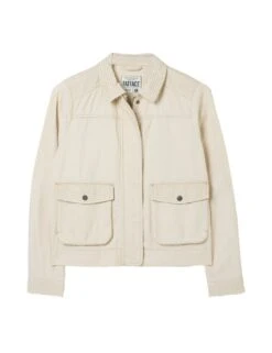Pure Cotton Cropped Jacket -Marksandspencer Sale Store pure cotton cropped jacket 9