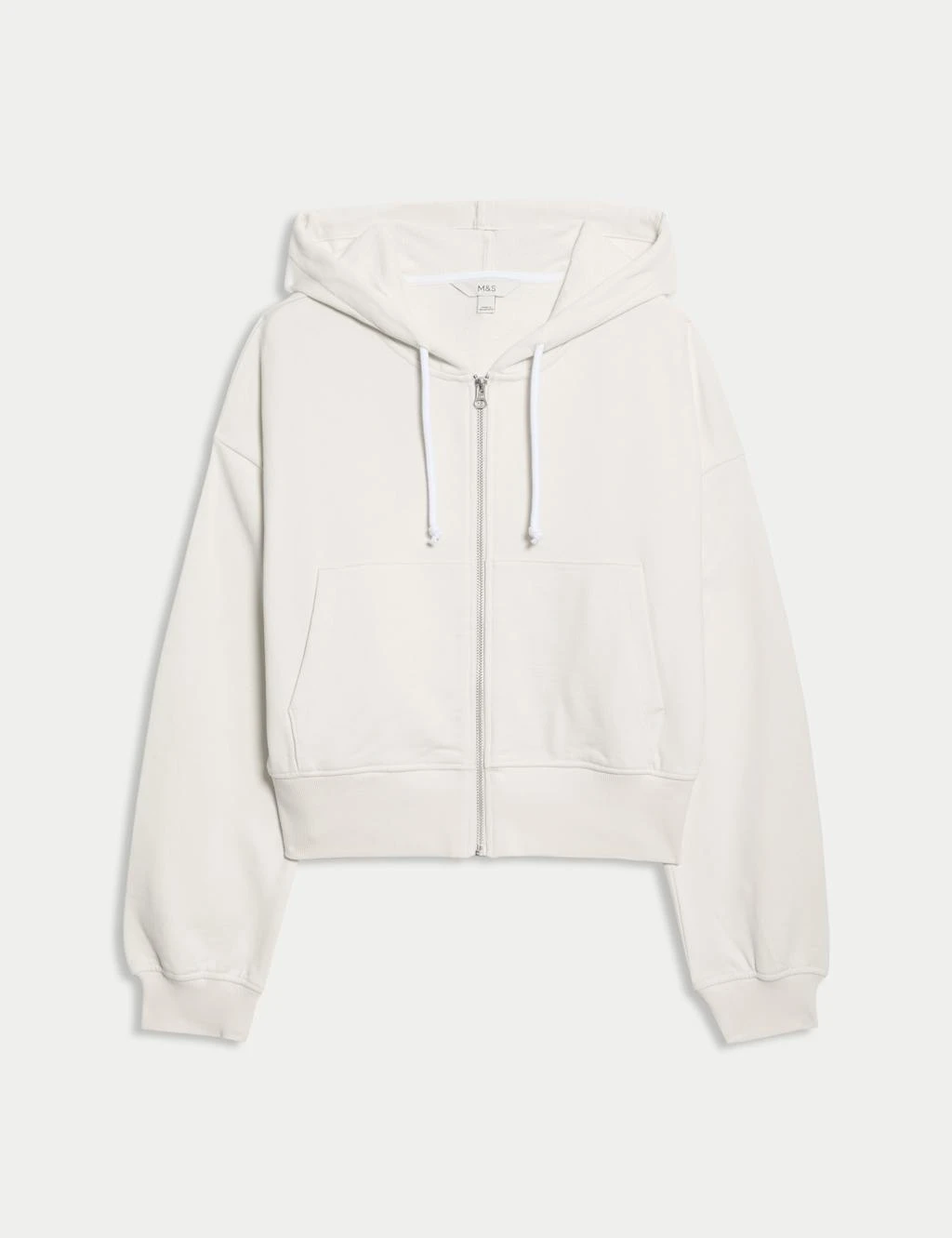 Pure Cotton Cropped Zip Through Hoodie 13 Pure Cotton Cropped Zip Through Hoodie - Image 13