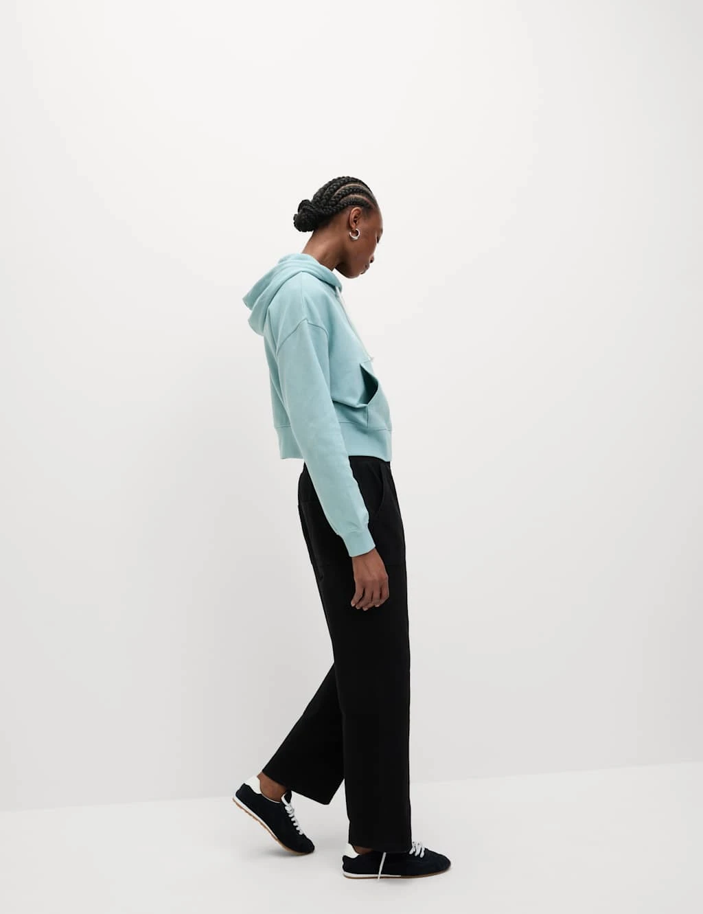 Pure Cotton Cropped Zip Through Hoodie 17 Pure Cotton Cropped Zip Through Hoodie - Image 17