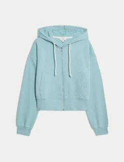 Pure Cotton Cropped Zip Through Hoodie 37 Pure Cotton Cropped Zip Through Hoodie -Marksandspencer Sale Store pure cotton cropped zip through hoodie 16