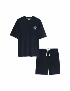 Pure Cotton Dad Dancing Pyjama Set -Marksandspencer Sale Store pure cotton dad dancing pyjama set