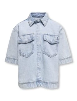 Pure Cotton Denim Denim Oversized Shirt (8-14 Yrs) -Marksandspencer Sale Store pure cotton denim denim oversized shirt 8 14 yrs 1 13