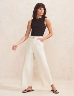 Pure Cotton Denim Mid Rise Straight Leg Jeans -Marksandspencer Sale Store pure cotton denim mid rise straight leg jeans 5