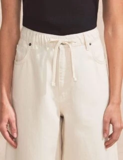 Pure Cotton Denim Mid Rise Straight Leg Jeans -Marksandspencer Sale Store pure cotton denim mid rise straight leg jeans 8