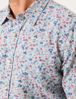 Pure Cotton Ditsy Floral Shirt -Marksandspencer Sale Store pure cotton ditsy floral shirt 5