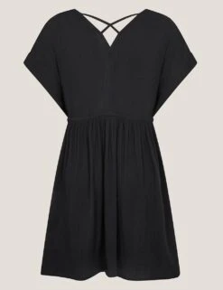 MONSOON Pure Cotton Embroidered Kaftan (7-15 Yrs) -Marksandspencer Sale Store pure cotton embroidered kaftan 7 15 yrs 1 5