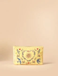 Pure Cotton Embroidered Pouch -Marksandspencer Sale Store pure cotton embroidered pouch 3
