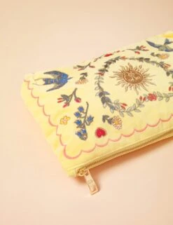 Pure Cotton Embroidered Pouch -Marksandspencer Sale Store pure cotton embroidered pouch 5