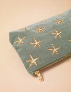 Pure Cotton Embroidered Pouch -Marksandspencer Sale Store pure cotton embroidered pouch 8