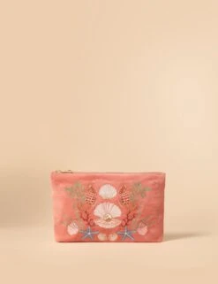 Pure Cotton Embroidered Pouch -Marksandspencer Sale Store pure cotton embroidered pouch 9