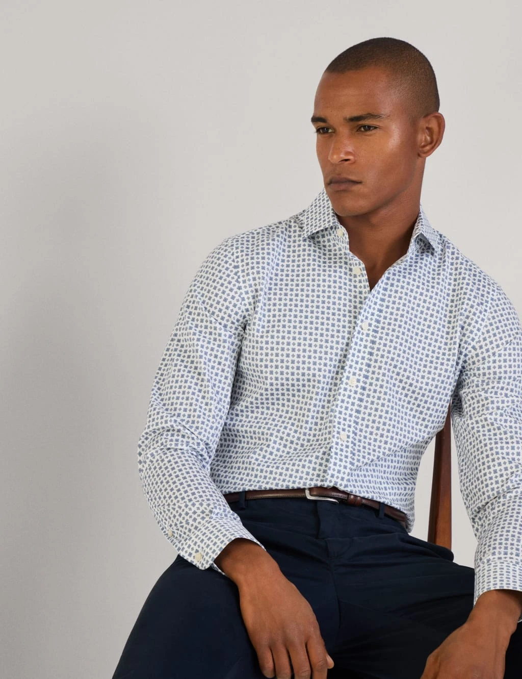 Hackett Pure Cotton Foulard Print Oxford Shirt 12 Hackett Pure Cotton Foulard Print Oxford Shirt - Image 12