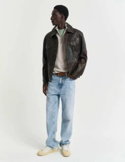 Gant Pure Cotton Funnel Neck Half Zip Jumper -Marksandspencer Sale Store pure cotton funnel neck half zip jumper 10