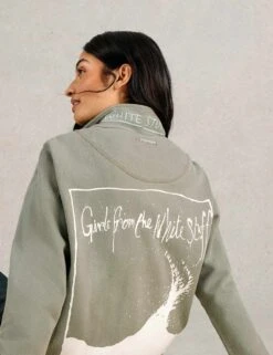 WHITE STUFF Pure Cotton Funnel Neck Half Zip Sweatshirt -Marksandspencer Sale Store pure cotton funnel neck half zip sweatshirt 18