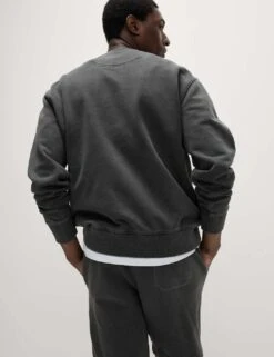 Pure Cotton Garment Dye Sweatshirt -Marksandspencer Sale Store pure cotton garment dye sweatshirt 15