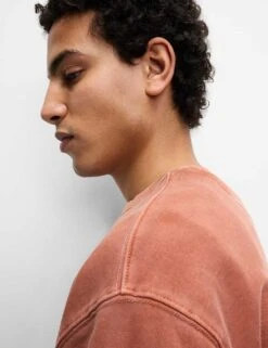 Pure Cotton Garment Dye Sweatshirt -Marksandspencer Sale Store pure cotton garment dye sweatshirt 6