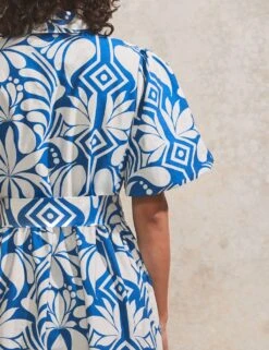 Pure Cotton Geometric Midaxi Shirt Dress 12 Pure Cotton Geometric Midaxi Shirt Dress -Marksandspencer Sale Store pure cotton geometric midaxi shirt dress 4