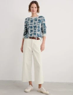 Pure Cotton Geometric Sweatshirt -Marksandspencer Sale Store pure cotton geometric sweatshirt 5