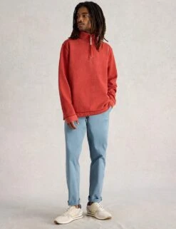 WHITE STUFF Pure Cotton Graphic Half Zip Sweatshirt -Marksandspencer Sale Store pure cotton graphic half zip sweatshirt 19