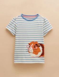 Joules Pure Cotton Guinea Pig T-Shirt (1-9 Yrs) -Marksandspencer Sale Store pure cotton guinea pig t shirt 1 9 yrs 1 4