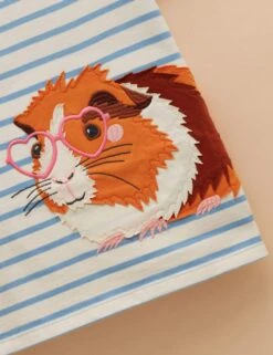 Joules Pure Cotton Guinea Pig T-Shirt (1-9 Yrs) -Marksandspencer Sale Store pure cotton guinea pig t shirt 1 9 yrs 1 6
