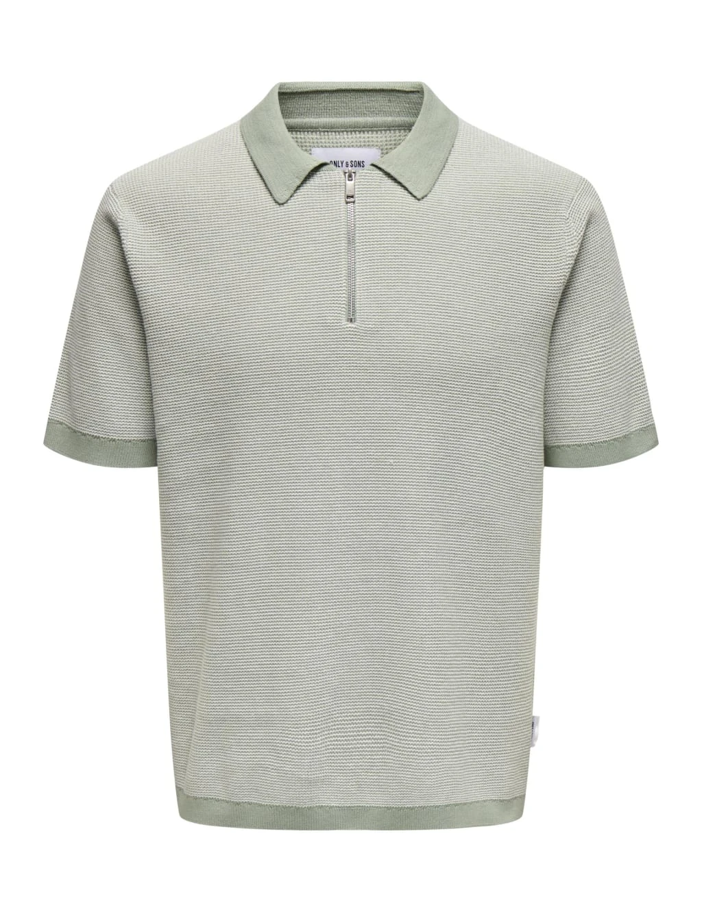 Only & Sons Pure Cotton Half Zip Polo Shirt 3 Only & Sons Pure Cotton Half Zip Polo Shirt - Image 3