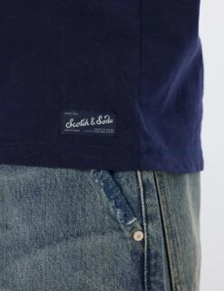 Scotch & Soda Pure Cotton Henley Long Sleeve T-Shirt -Marksandspencer Sale Store pure cotton henley long sleeve t shirt 5