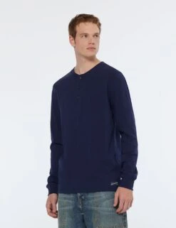 Scotch & Soda Pure Cotton Henley Long Sleeve T-Shirt -Marksandspencer Sale Store pure cotton henley long sleeve t shirt 7