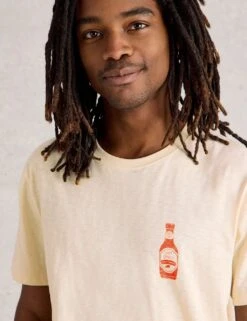 WHITE STUFF Pure Cotton Hot Sauce T-Shirt -Marksandspencer Sale Store pure cotton hot sauce t shirt 9