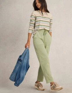 WHITE STUFF Pure Cotton Jersey Joggers -Marksandspencer Sale Store pure cotton jersey joggers 7