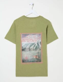 Pure Cotton Kayak Graphic T-Shirt -Marksandspencer Sale Store pure cotton kayak graphic t shirt 7