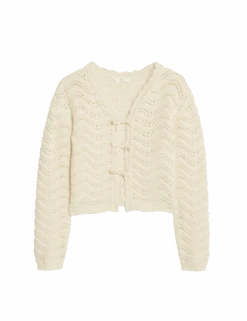 Pure Cotton Knitted Cardigan (6-16 Yrs) -Marksandspencer Sale Store pure cotton knitted cardigan 6 16 yrs