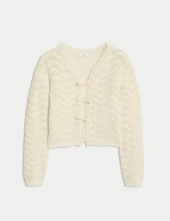 Pure Cotton Knitted Cardigan (6-16 Yrs) -Marksandspencer Sale Store pure cotton knitted cardigan 6 16 yrs 1 11