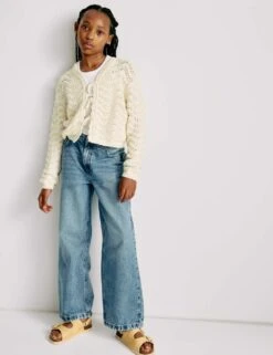 Pure Cotton Knitted Cardigan (6-16 Yrs) -Marksandspencer Sale Store pure cotton knitted cardigan 6 16 yrs 1 8