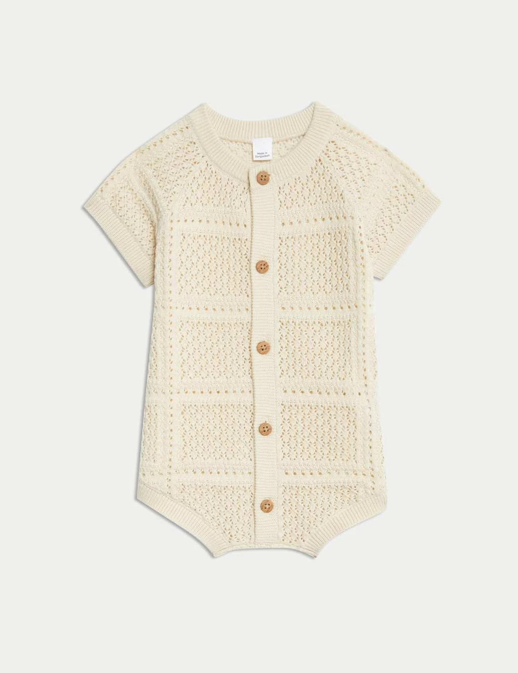 Pure Cotton Knitted Romper (0-3 Yrs) 4 Pure Cotton Knitted Romper (0-3 Yrs) - Image 4