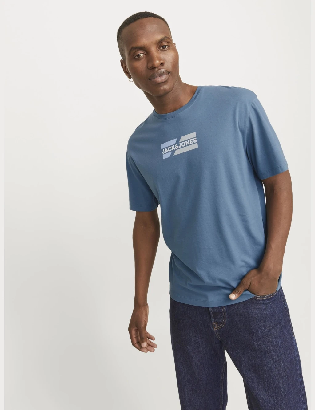 Jack & Jones Pure Cotton Logo Graphic Crew Neck T-Shirt 14 Jack & Jones Pure Cotton Logo Graphic Crew Neck T-Shirt - Image 14