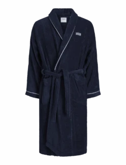 Jack & Jones Pure Cotton Logo Hooded Dressing Gown -Marksandspencer Sale Store pure cotton logo hooded dressing gown 3