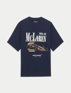 Pure Cotton McLaren Graphic T-Shirt (6-16 Yrs) -Marksandspencer Sale Store pure cotton mclaren graphic t shirt 6 16 yrs 1 5