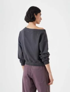 Pure Cotton Off The Shoulder Sweatshirt -Marksandspencer Sale Store pure cotton off the shoulder sweatshirt 12